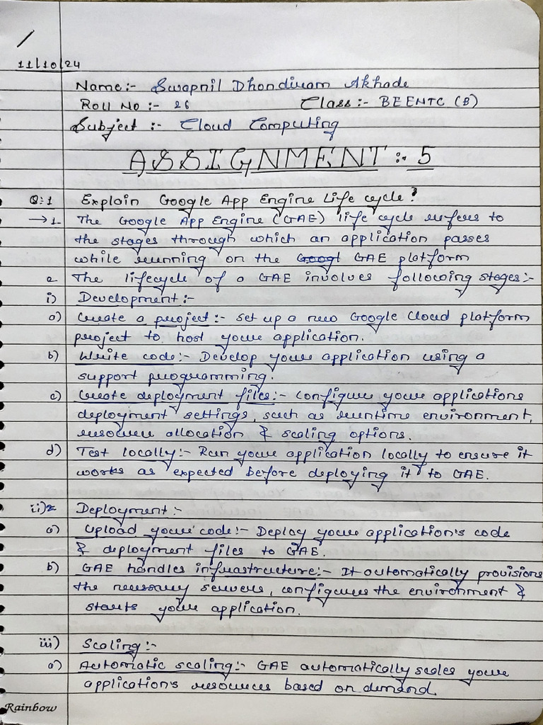 CC Assignment 5 & 6 | PDF