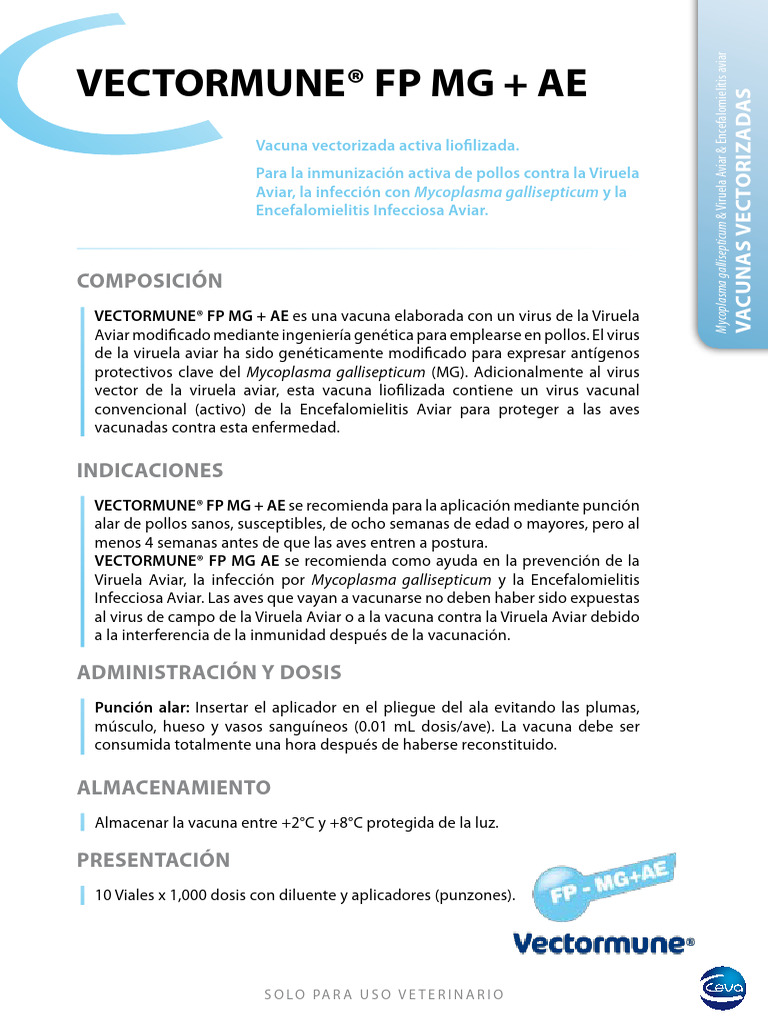 Vectormune FP Mgae | PDF