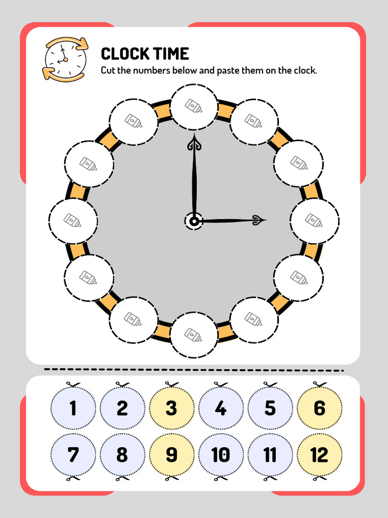 Clock Time Worksheet | PDF