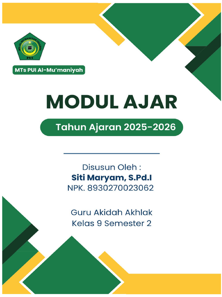 Sampul Modul | PDF