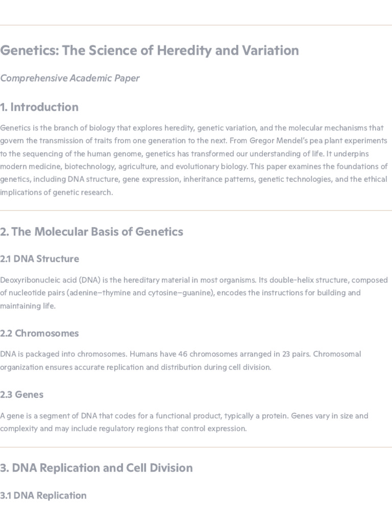 Geneticist | PDF