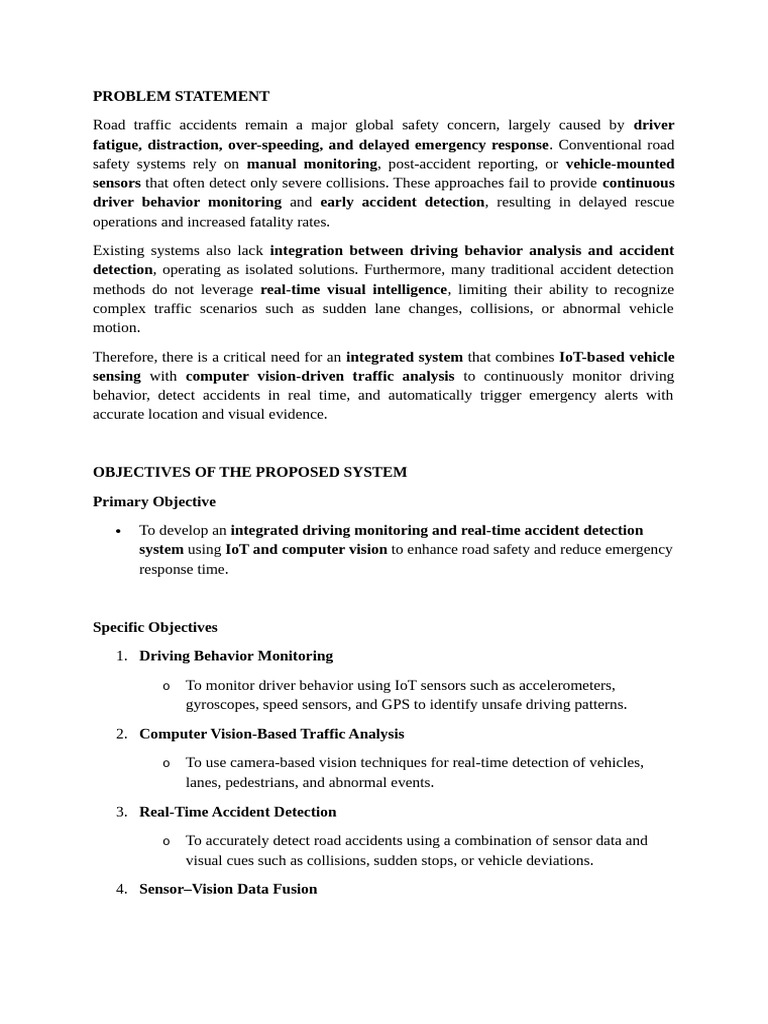 Integrated Driving Monitoring and Real Time Accident Detection Using ...