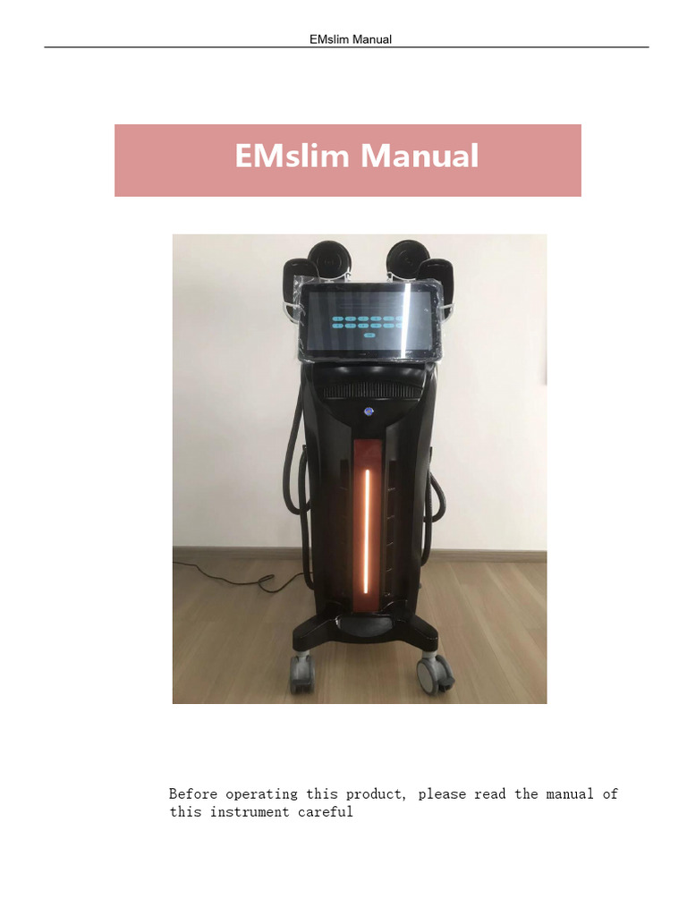 EMS User Manual | PDF | Skeletal Muscle | Fat