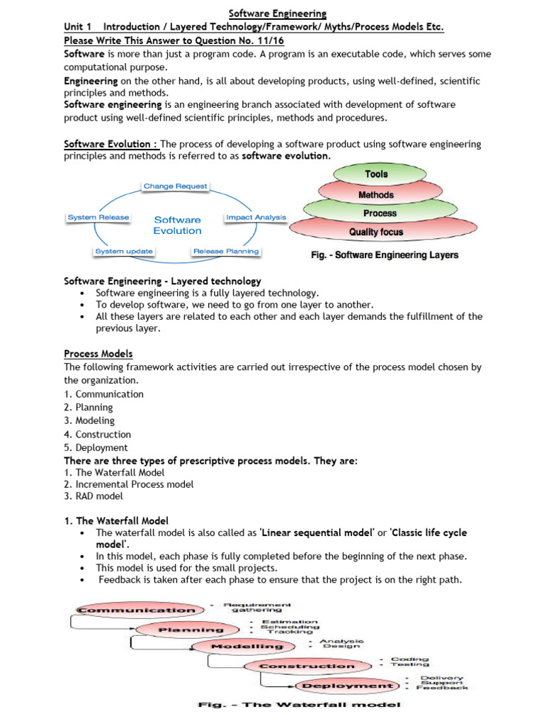Briefest Software Engineering Notes | PDF | Software Testing | Software