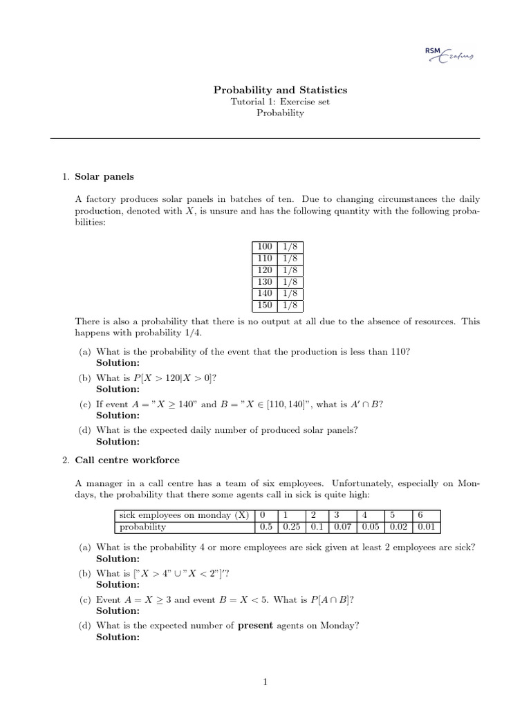 probability practice | PDF | Applied Mathematics | Probability Theory