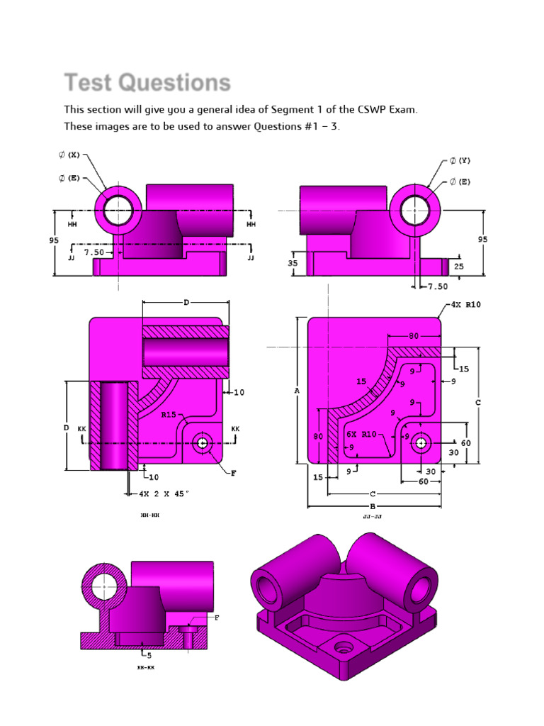 SolidWorks Competition Exam | PDF | Screw | Equations