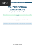 Updated CSS-2026 Current Affairs Notes | PDF | Pakistan | Donald Trump