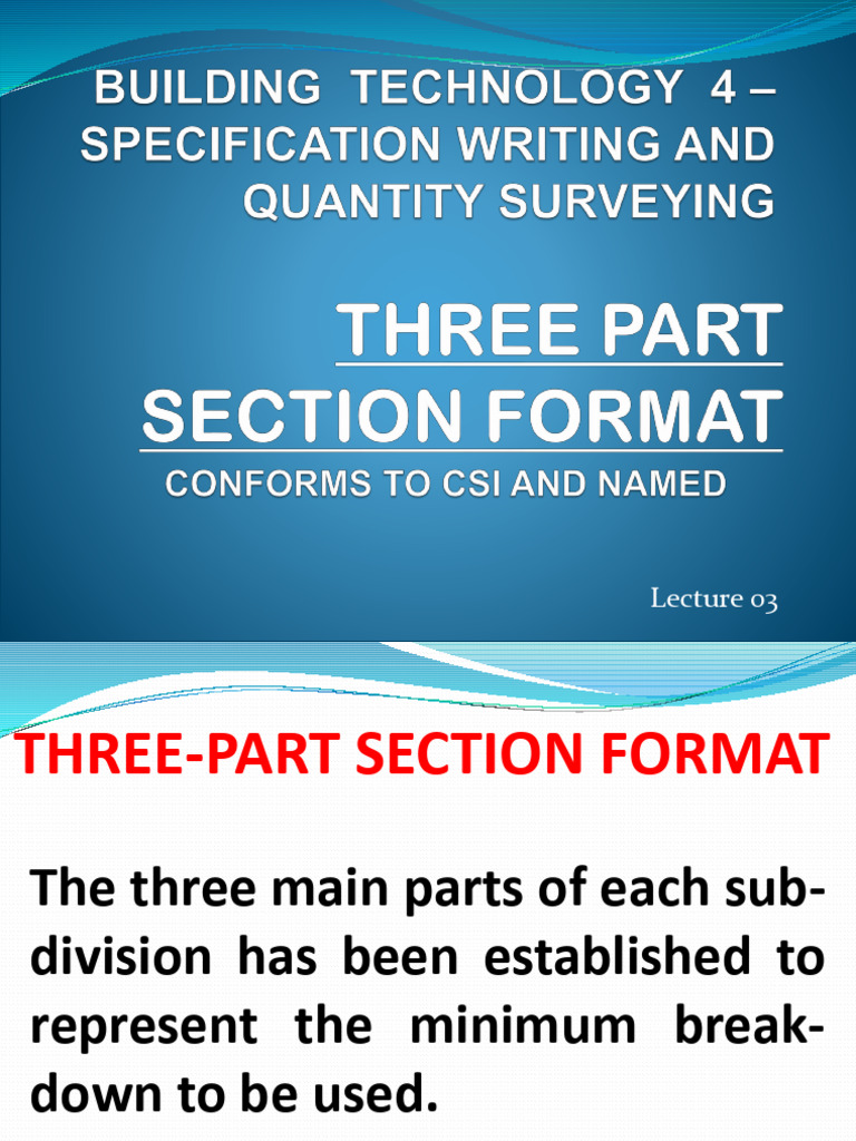 Topic 04 Three Part Section Format | PDF