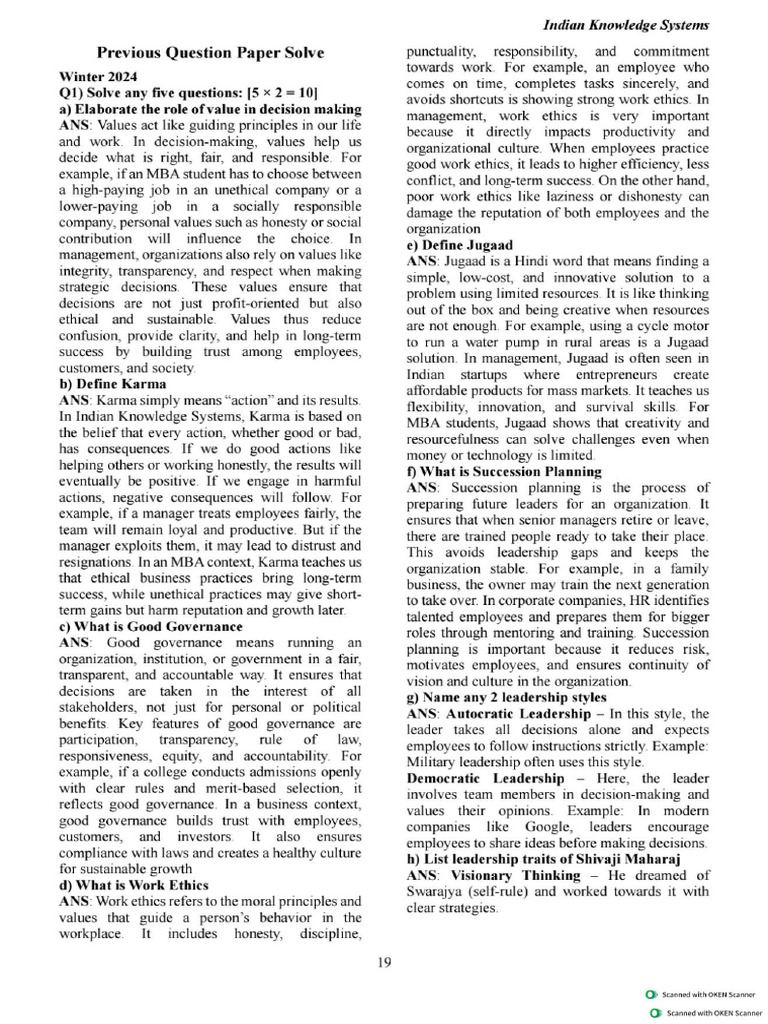 IKS Solve Paper | PDF