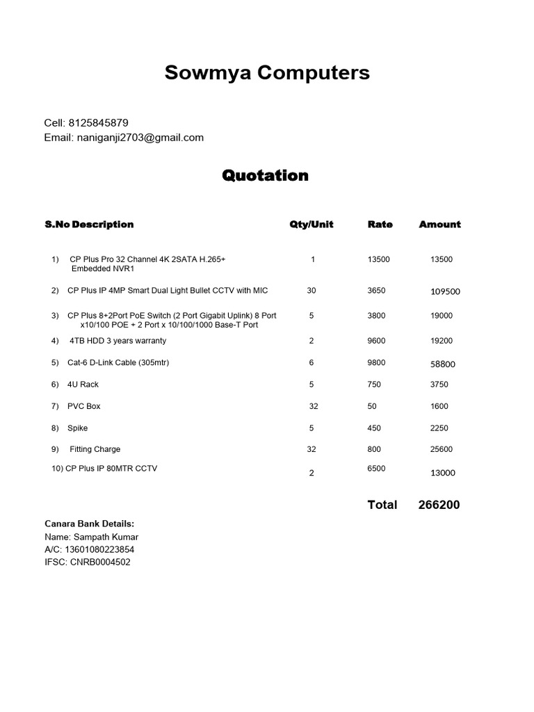 Quotation | PDF
