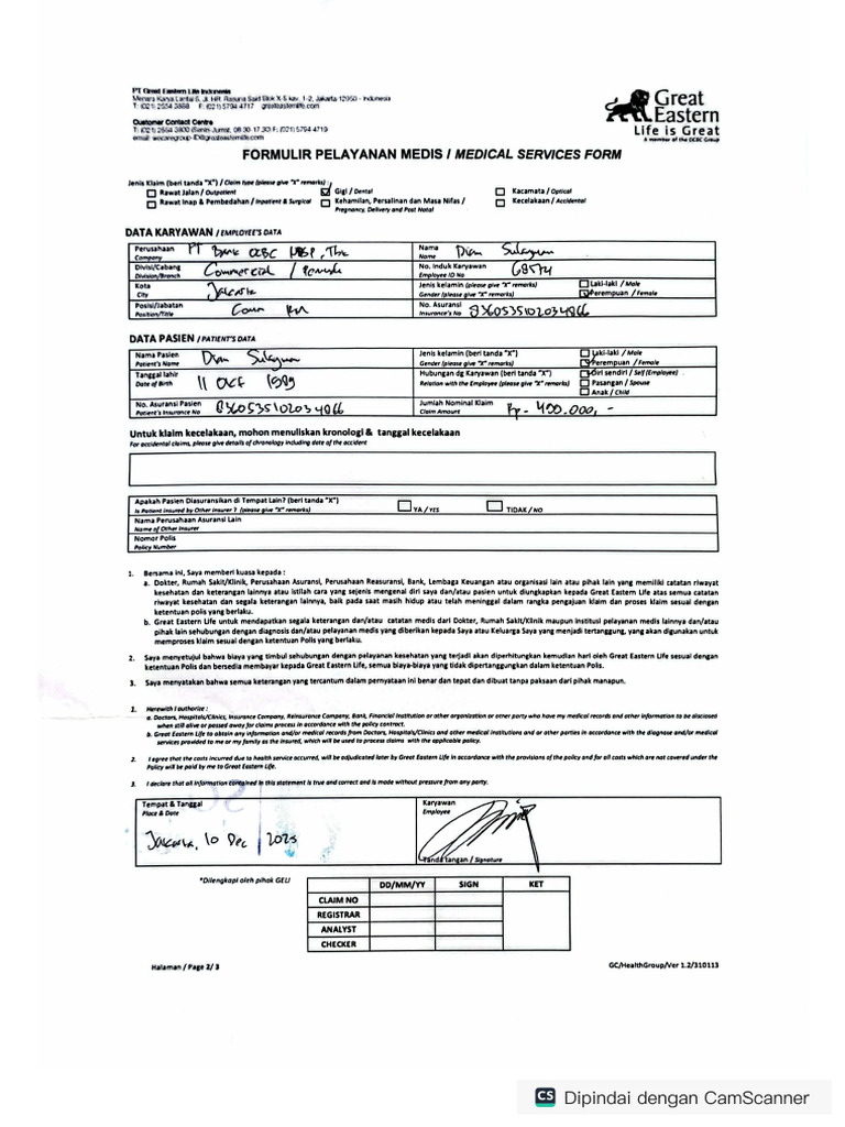 Form Claim GE 11 Dec 25 | PDF