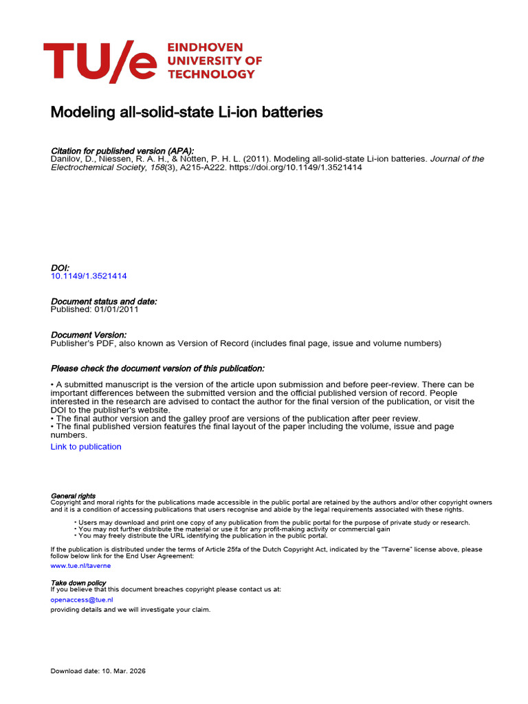 711970713465943 | PDF | Lithium Ion Battery | Electrochemistry