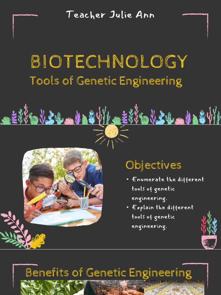 6 Tools in Genetic Engineering | PDF