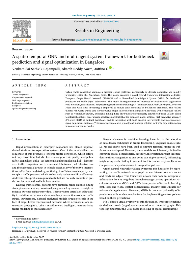 A Spatio-Temporal GNN and Multi-Agent System Framework For Bottleneck ...