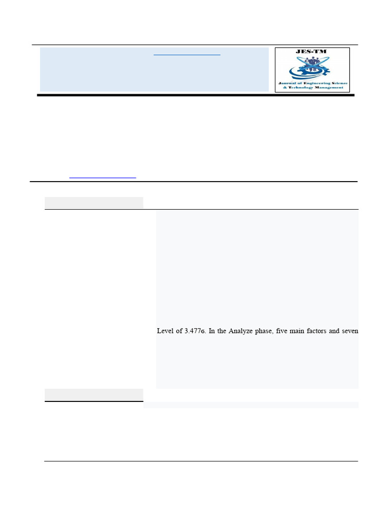 Quality Control Analysis To Reduce Bag Product Defects Using The Lean ...