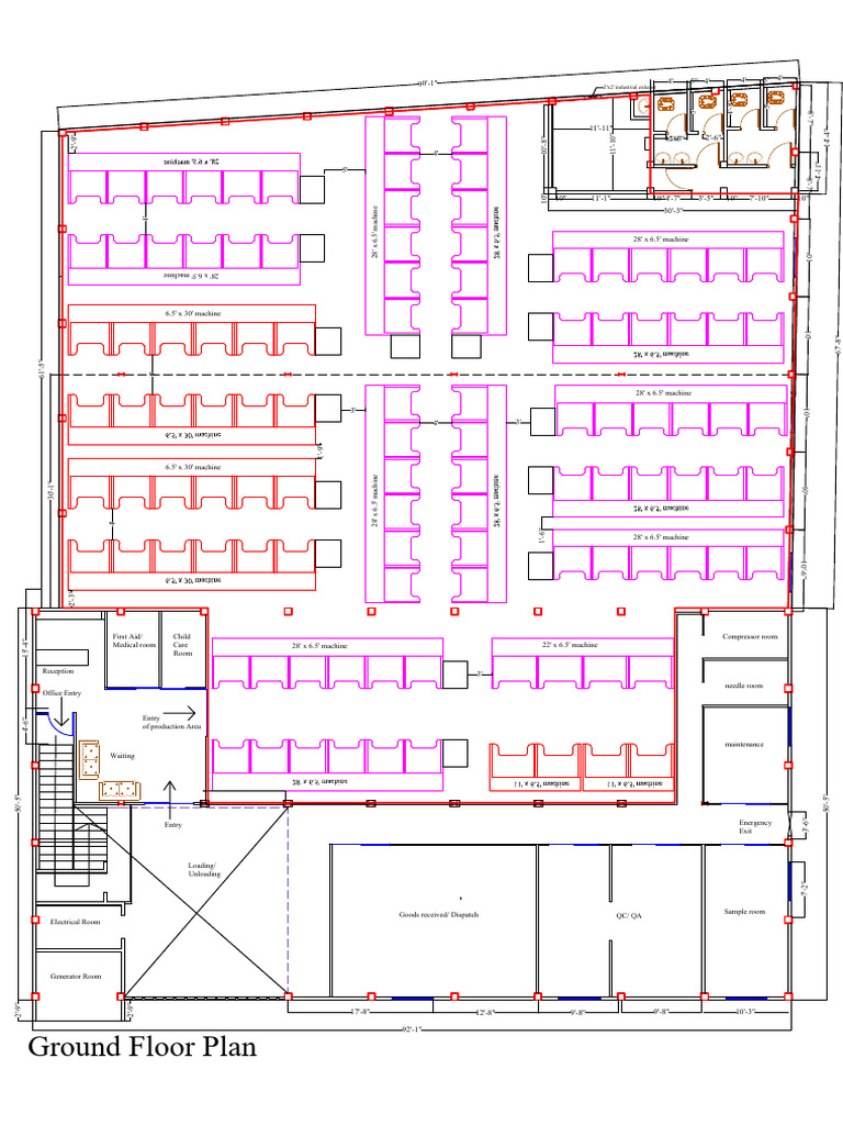 Layout Plan Majukhan Factory | PDF | Mechanical Engineering | Gas ...