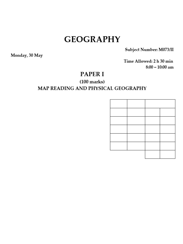 2022 Nguludi Cluster - Geography I | PDF | Wound | Atmospheric Circulation