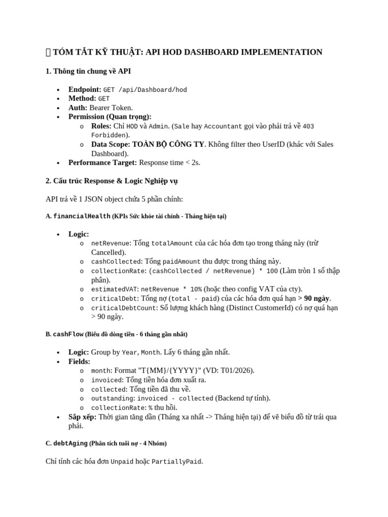 Dashboard HOD | PDF