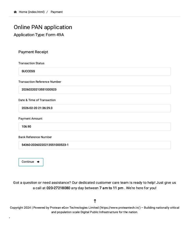 Payment Receipt | PDF