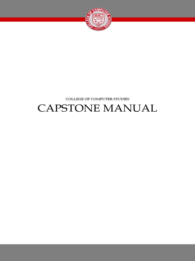 Capstone Guidelines | PDF