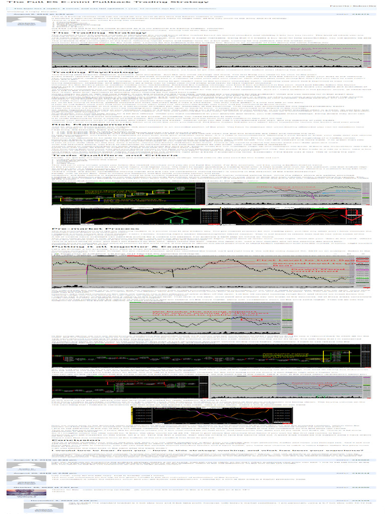 The Full ES E Mini Pullback Trading Strategy – TRADEPRO Academy TM | PDF