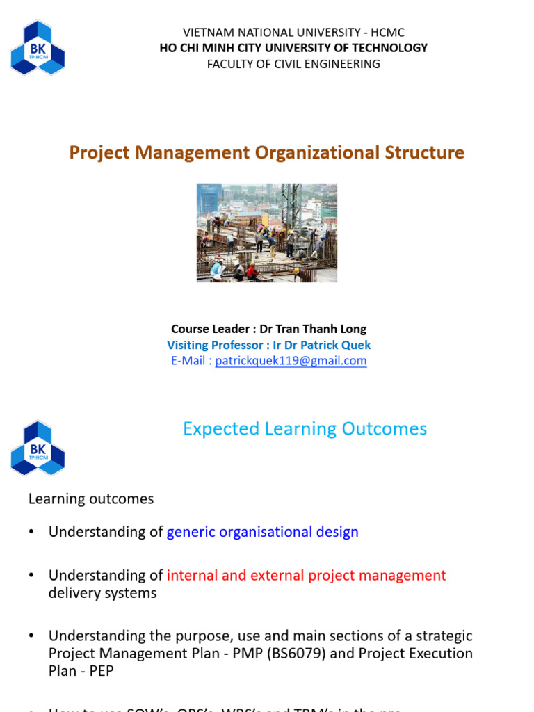 Construction Project Organizational Structures | PDF | Project ...