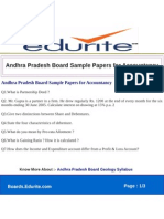Andhra Pradesh Board Sample Papers for Accountancy