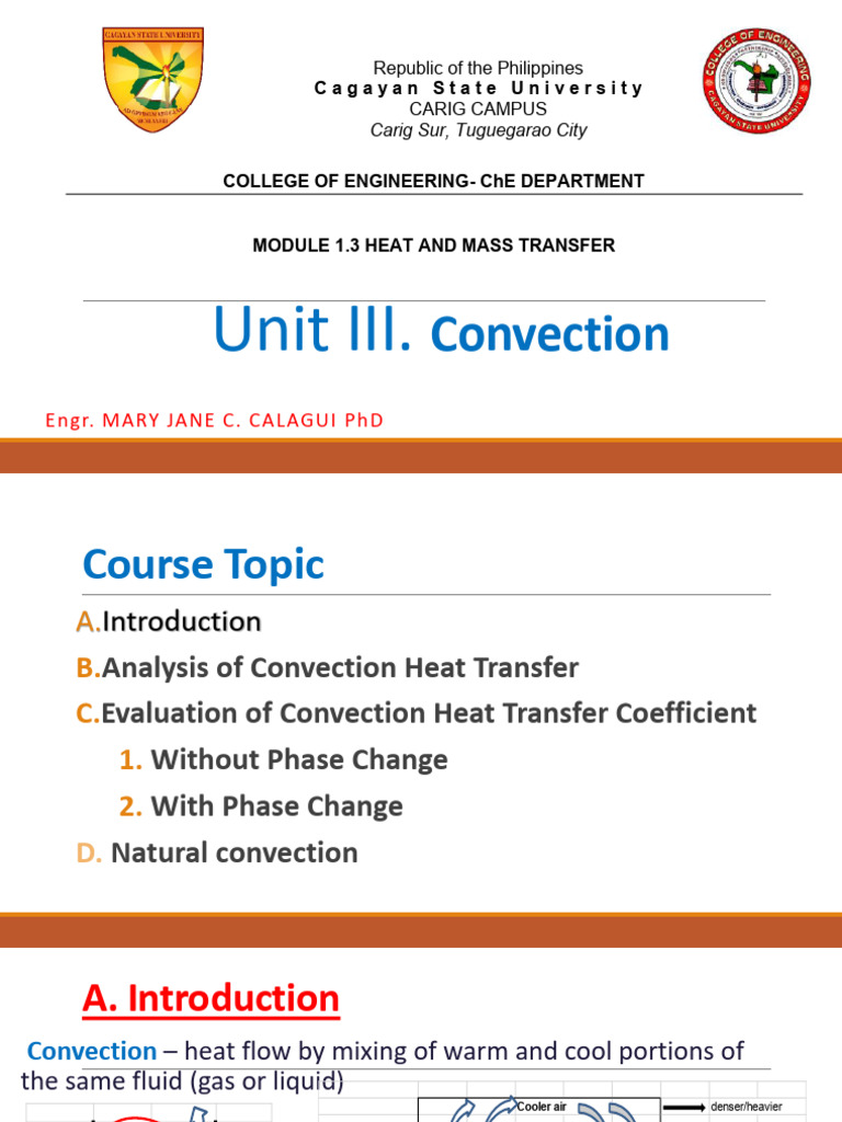 Unit III. Convection | PDF | Convection | Heat Transfer
