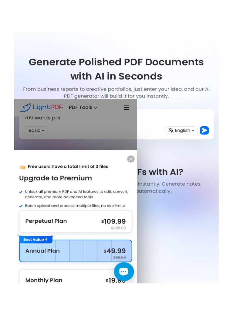 LightPDF AI PDF Generator - Create Any PDF Documents Quickly For Free 4 ...