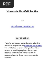 Download Vitamins to Help Quit Smoking by 2stopsmokingtips SN101022273 doc pdf