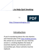 Vitamins to Help Quit Smoking