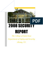 The College of Saint Rose Security and Fire Safety Report For 2008