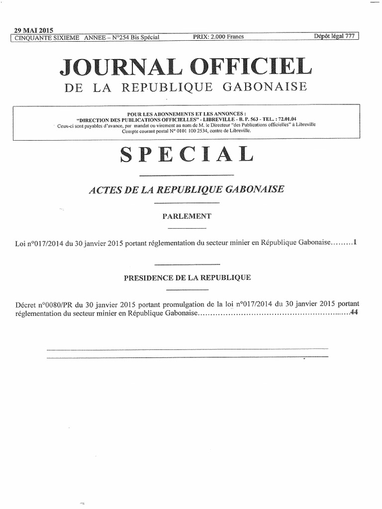 Code Minier | PDF