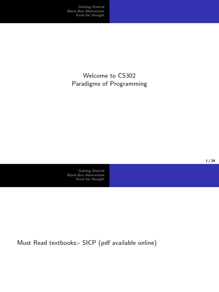 Paradigms of Programming | PDF | Parameter (Computer Programming ...
