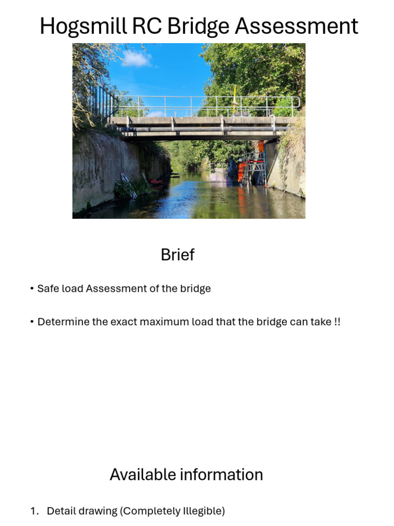 Hogsmill RC Bridge Assessment Presentation | PDF