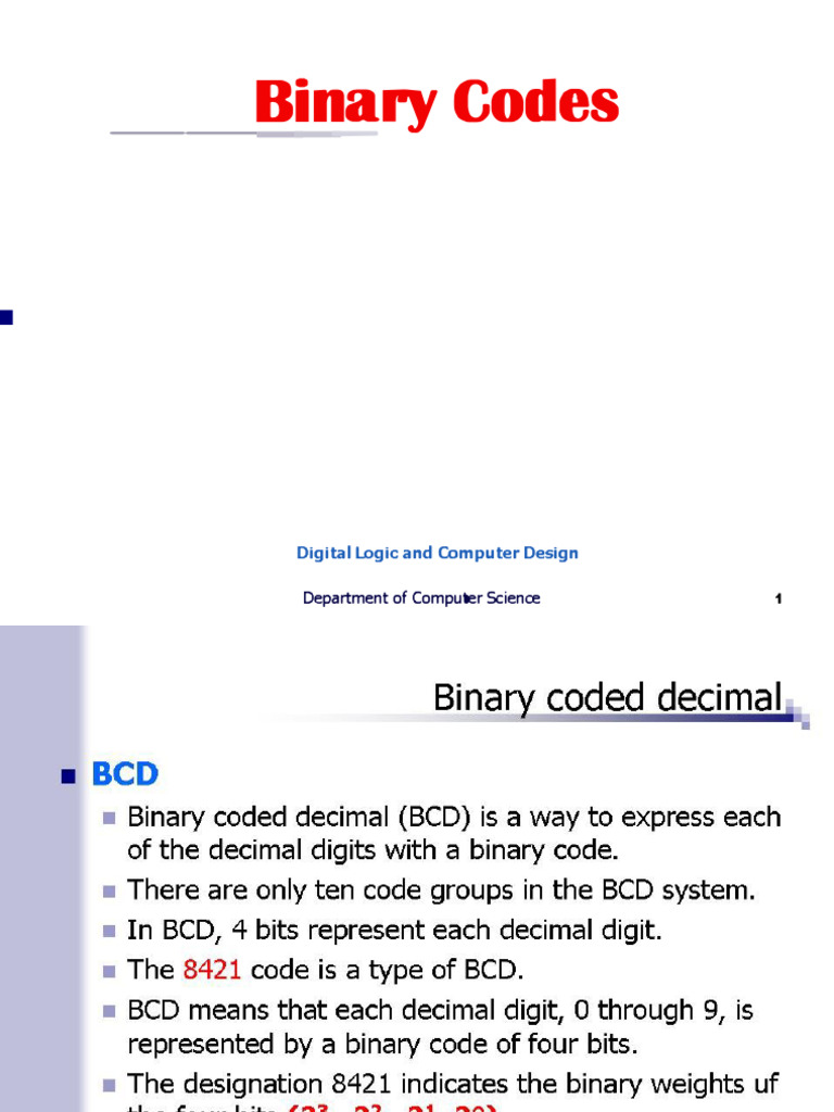 2 Binary Codes | PDF