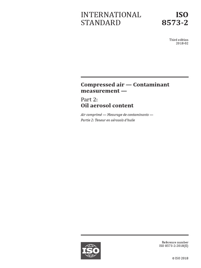 ISO 8573 Parte 2 | PDF | International Organization For Standardization ...