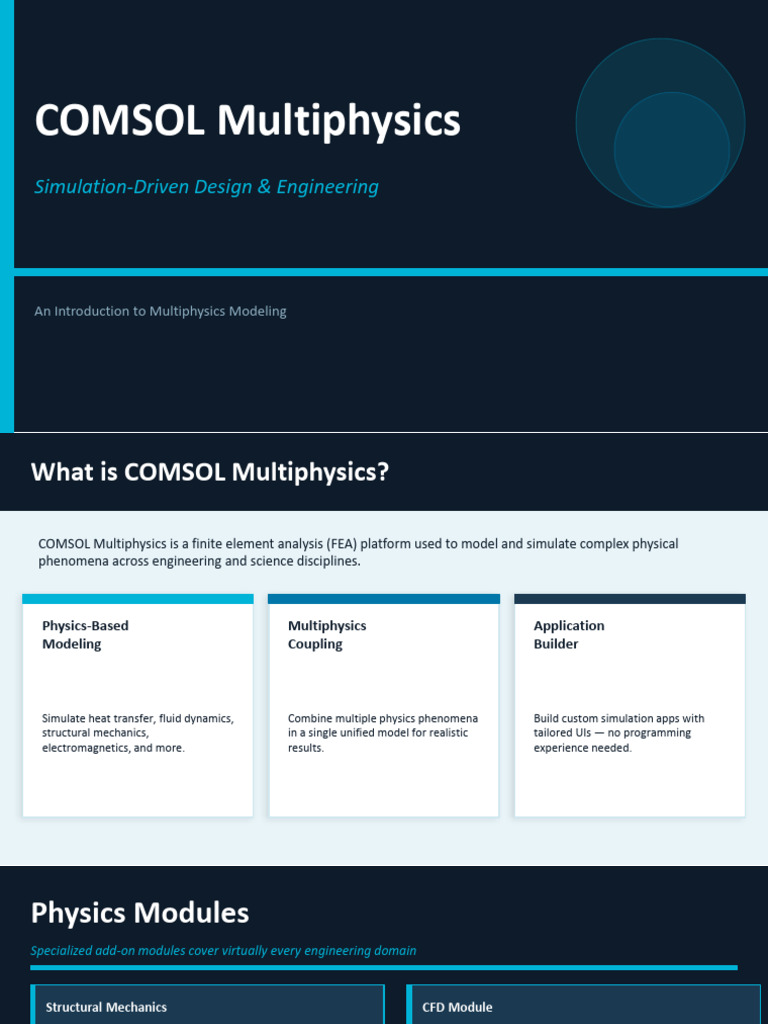 Comsol Multiphysics | PDF | Fluid Dynamics | Physics