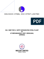 Bhushan Steel - Env. Report on Meramandali Plant - Sept 2007