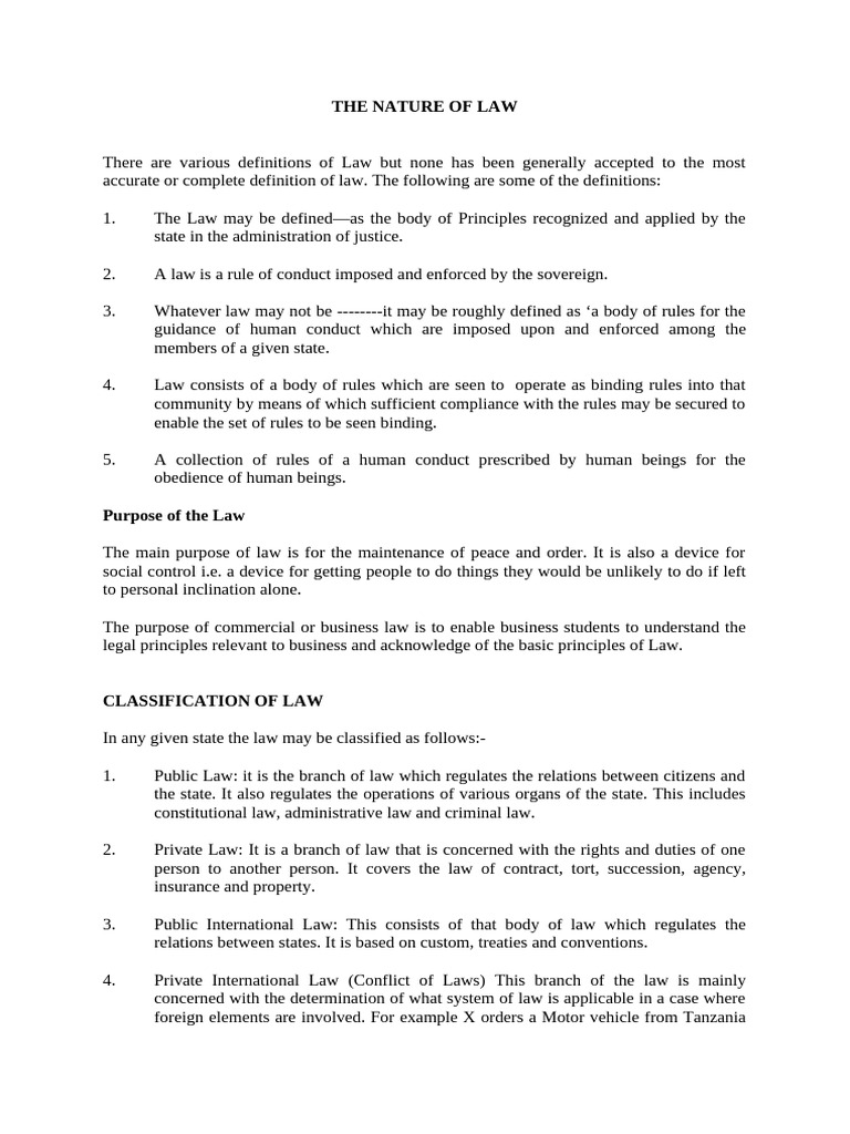 The Nature of Law | PDF | Precedent | Equity (Law)