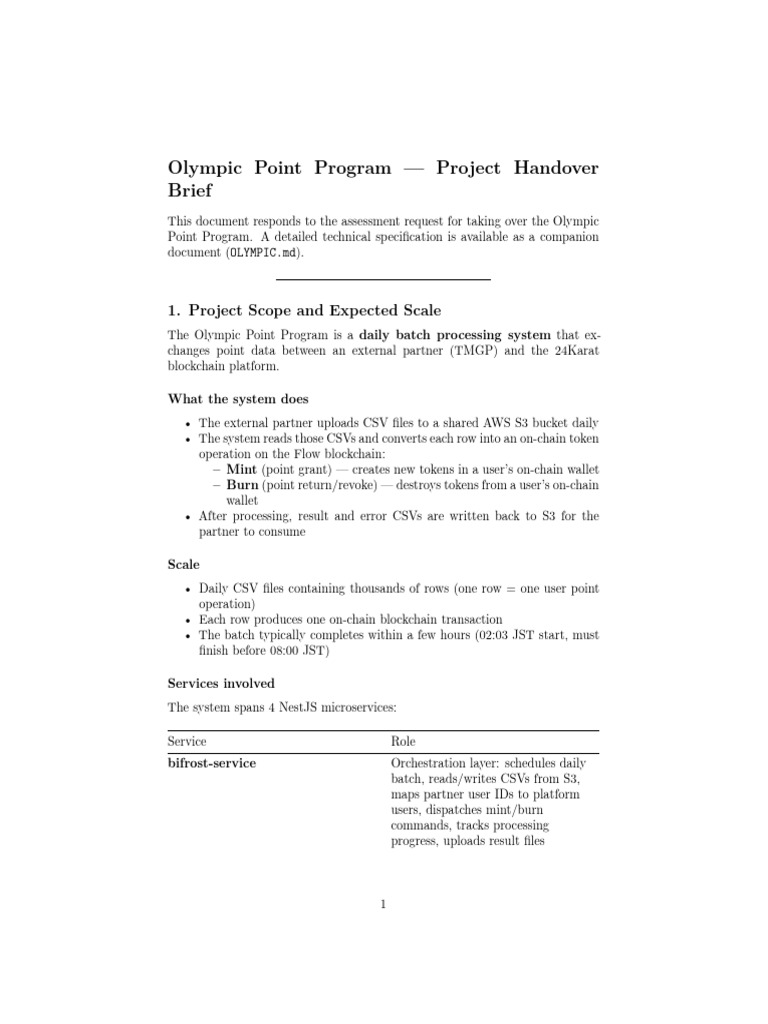 Olympic Handover Brief | PDF | Postgre Sql | Comma Separated Values