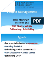 Cs3-WBS Estimating - Scheduling