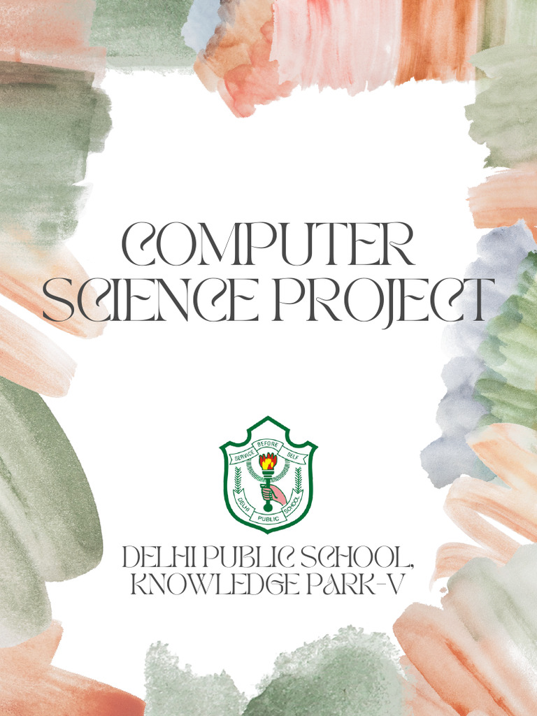Computer Science Project Arush | PDF | Databases | My Sql