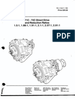 BW71C 72C Direct Drive Reduc Ratio