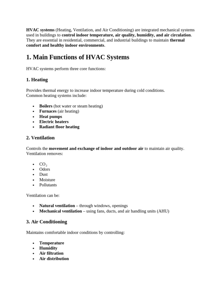 HVAC Systems | PDF