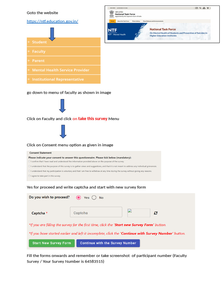 Instructions To Fill The NTF Form | PDF