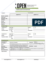 Formulario de Inscripción - JC Open Golf Tournament