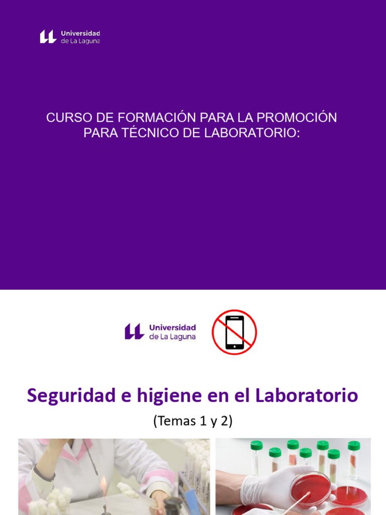 Seguridad e Higiene en El Laboratorio | PDF | Laboratorios | Infección
