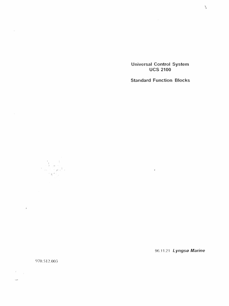 03.UCS2100 - Standard Function Blocks | PDF