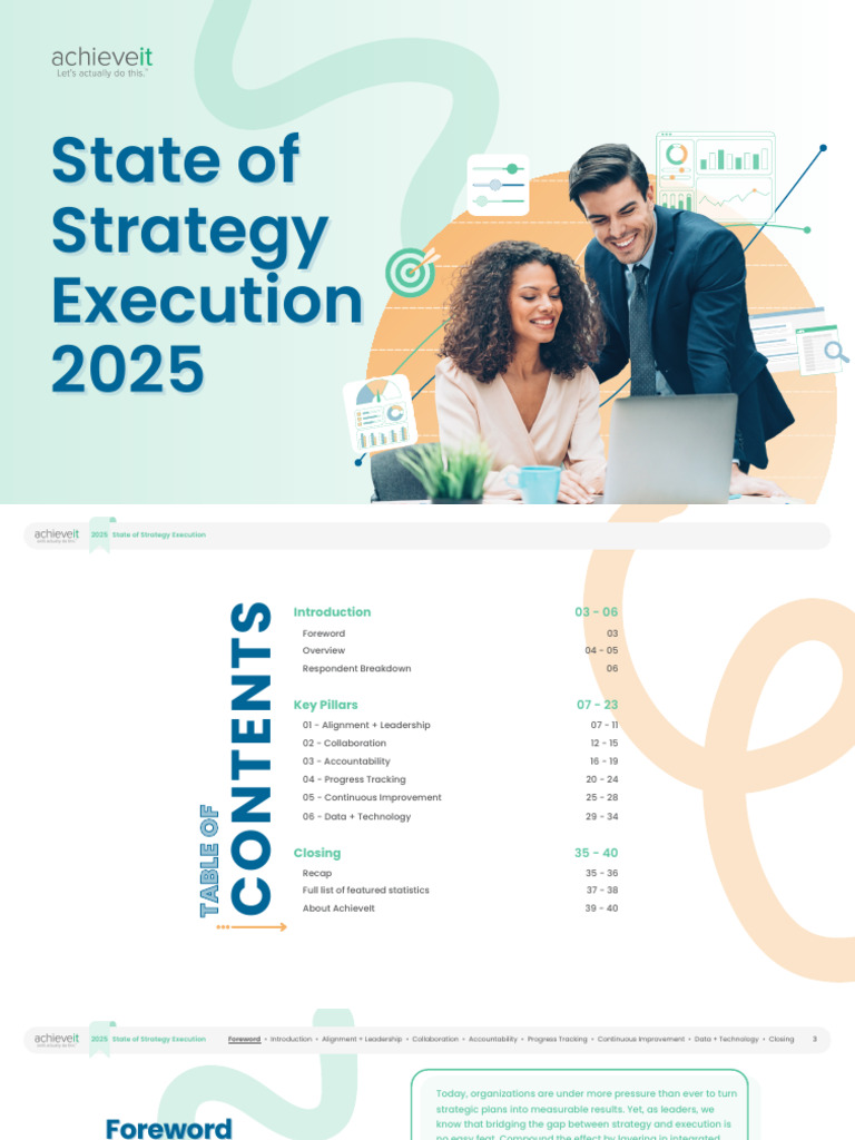 AchieveIt State of Strategy Execution 2025 | PDF | Strategic Planning ...